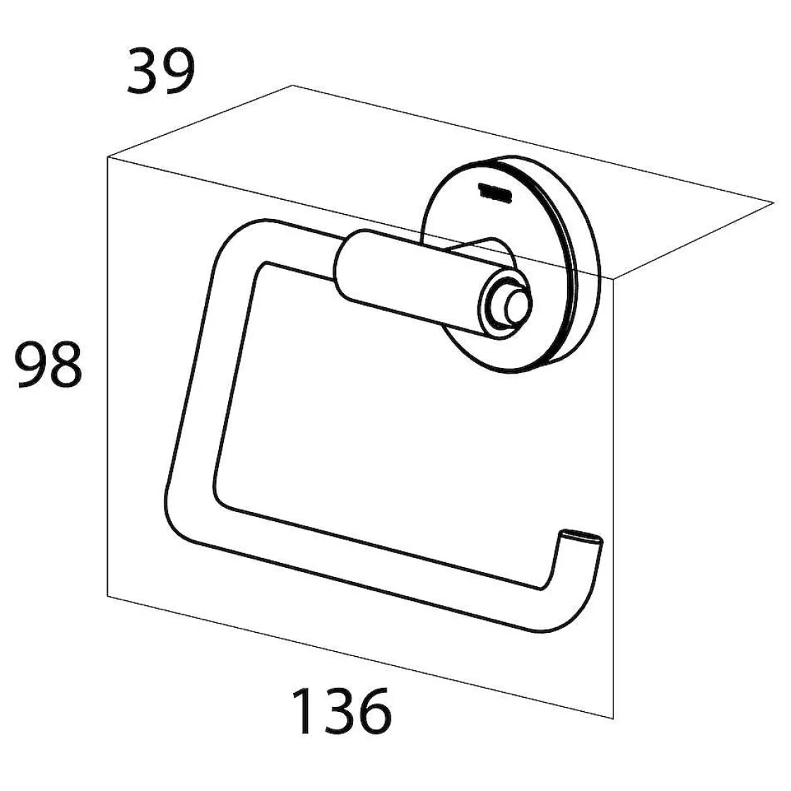 Brico Tiger Toiletrolhouder Urban Zwart Mat Best