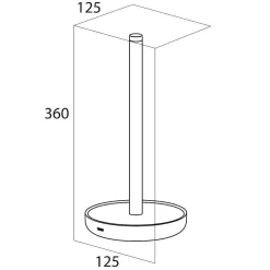 Brico Tiger Urban Reserverolhouder Vrijstaand Zwart Clearance
