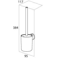 Brico Tiger Urban Toiletborstel Met Houder Wit Clearance