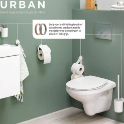 Brico Tiger Urban Toiletborstel Met Houder Wit Clearance