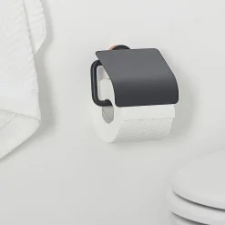 Brico Tiger Urban Toiletrolhouder Met Klep Zwart Online