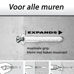 Toggler Alligator Plug + Flens Af6 O6Mm Wanddikte ><noscript><img width=