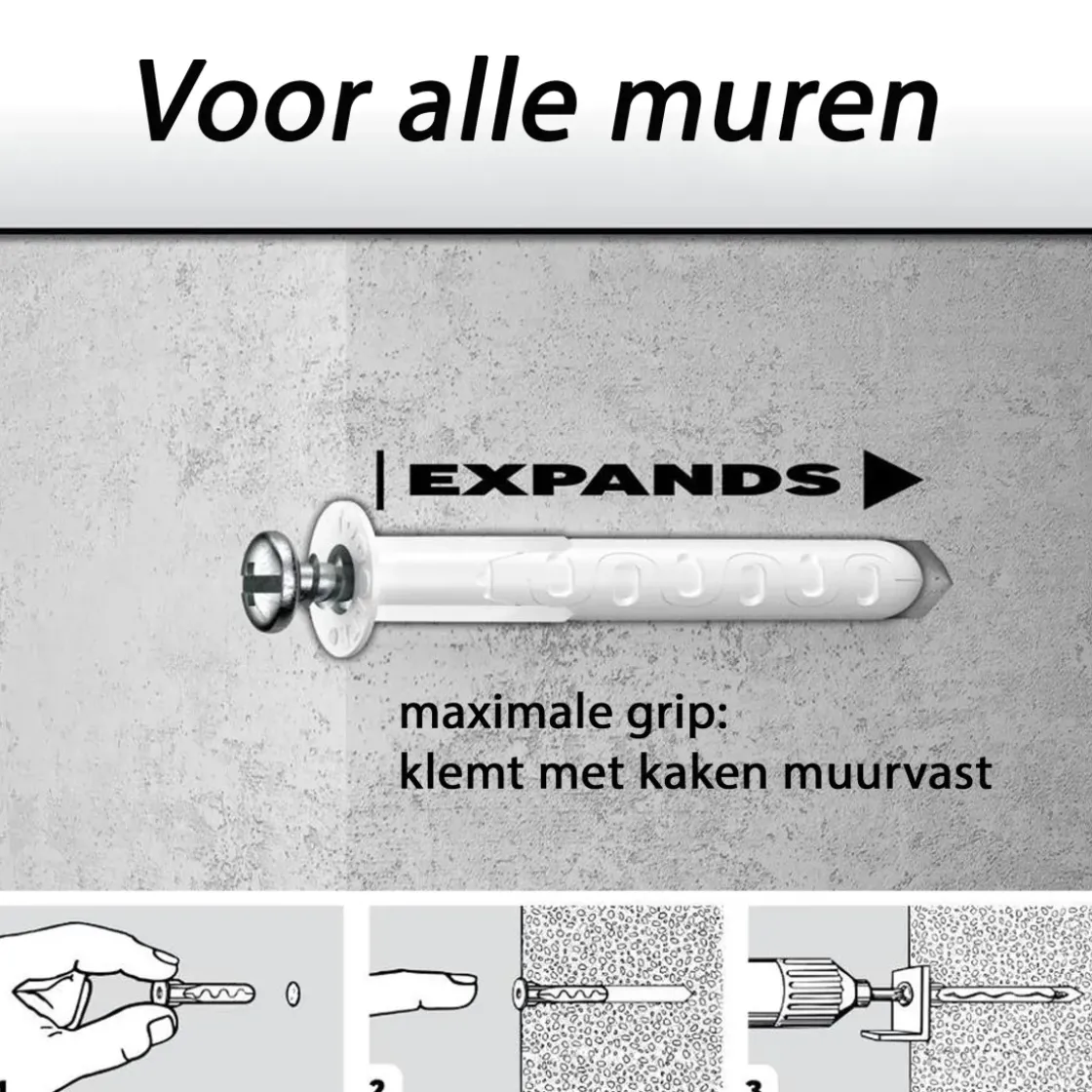 Toggler Alligator Plug + Flens Af6 O6Mm Wanddikte >9,5Mm 20St.-Brico Clearance