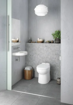 Brico Toilet Met Vermaler Watersan 550 Wit