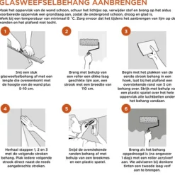 Top Depot Glasweefselbehang Ruit 50M 100Gram-Brico