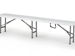 Tuinbank Party Opvouwbaar Wit 181X30X43Cm-Brico Sale