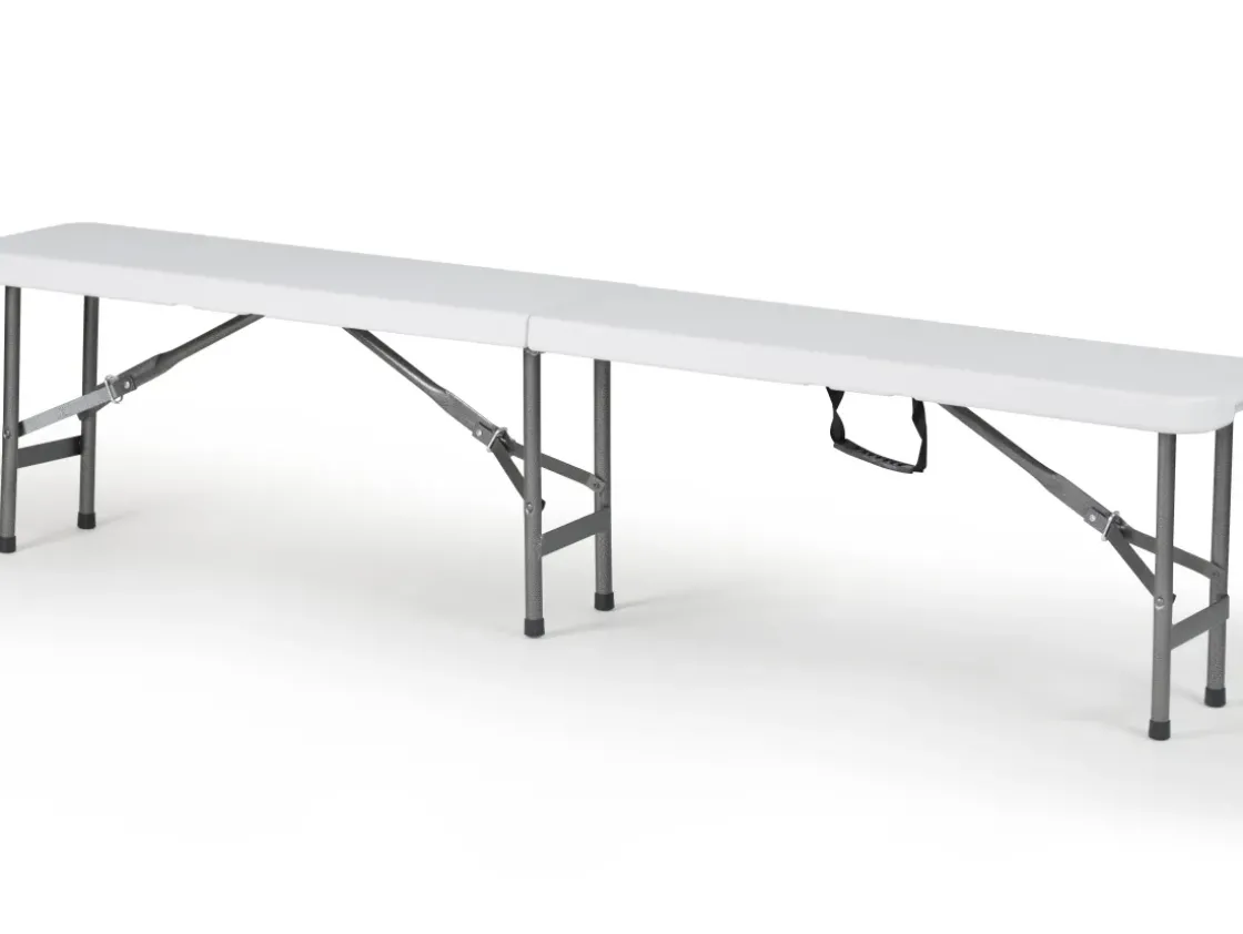 Tuinbank Party Opvouwbaar Wit 181X30X43Cm-Brico Sale