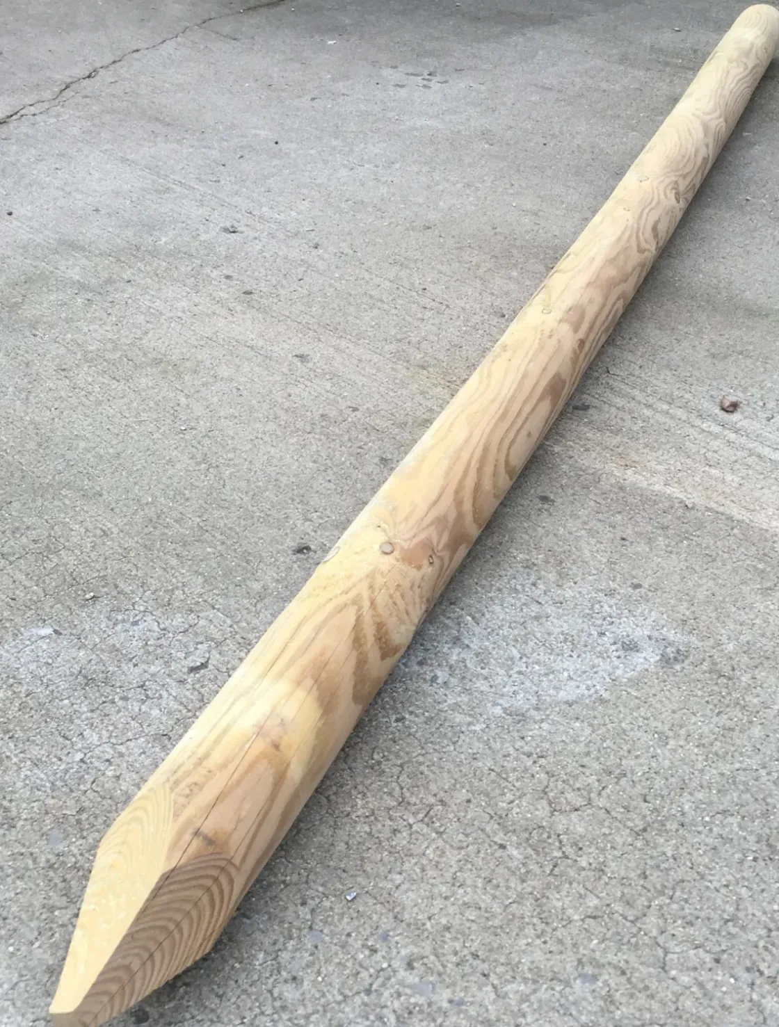 Tuinpaal Rond Geimpregneerd 6X6X60Cm-Brico Discount