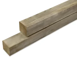 Tuinpaal Vierkant Geimpregneerd 6,8X6,8X180Cm-Brico Best