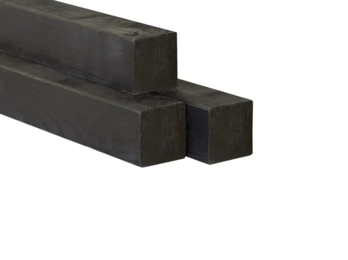 Tuinpaal Zwarte Den S4S 8,8X8,8X270Cm-Brico Online