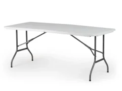 Tuintafel Party Inklapbaar 6 Personen Wit 180X75Cm-Brico Outlet
