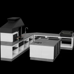 Tuozi Stenen Barbecue Otte 84X63X206Cm-Brico Hot