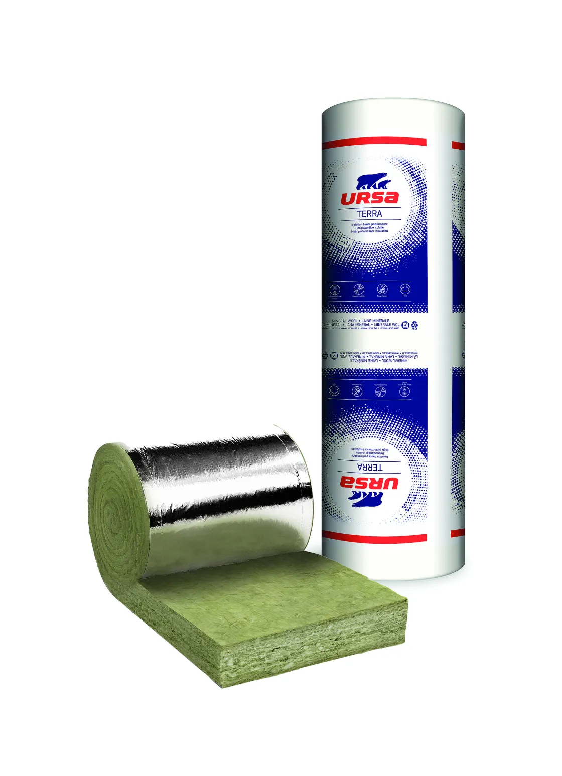 Brico Ursa Spijkerflensdeken - Glaswol - Rd Waarde 3M² K/W - 120Mm - 35X600Cm - 6,3M² Best