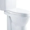 Brico Van Marcke Duoblok Toilet X-Joy I Ao Aansluiting I Verhoogd I Quick Release & Soft-Close Toiletzitting I Randloos Toiletpot Wit New