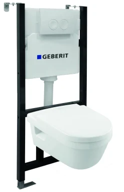 Brico Van Marcke Inbouwreservoir Set | Geberit Spoeltechniek I Soft-Close Toiletzitting | Randloos Toiletpot Discount