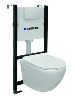 Brico Van Marcke Inbouwreservoir Set Design | Geberit Spoeltechniek | Soft-Close Toiletzitting | Randloos Toiletpot Sale