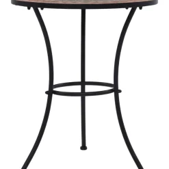 Vidaxl Bistrotafel Mozaiek 60 Cm Keramiek Oranje En Grijs-Brico Best