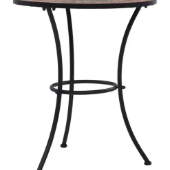 Vidaxl Bistrotafel Mozaiek 60 Cm Keramiek Oranje En Grijs-Brico Best