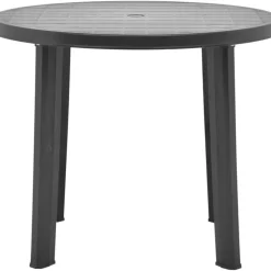 Vidaxl Tuintafel 89 Cm Kunststof Antraciet-Brico Online