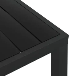 Vidaxl Tuintafel 80X80X74 Cm Aluminium En Hkc Zwart-Brico Discount