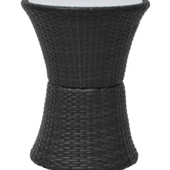 Vidaxl Tuintafel 80X80X74 Cm Aluminium En Hkc Zwart-Brico Discount