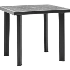 Vidaxl Tuintafel 80X75X72 Cm Kunststof Antraciet-Brico Discount