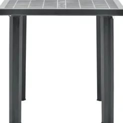 Vidaxl Tuintafel 80X75X72 Cm Kunststof Antraciet-Brico Discount