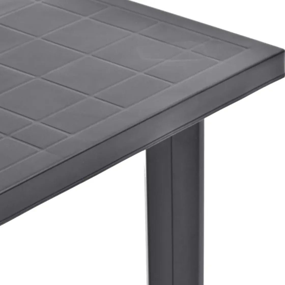 Vidaxl Tuintafel 80X75X72 Cm Kunststof Antraciet-Brico Discount