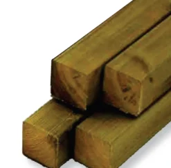 Vierkante Paal Hout 12X12X240Cm-Brico Sale