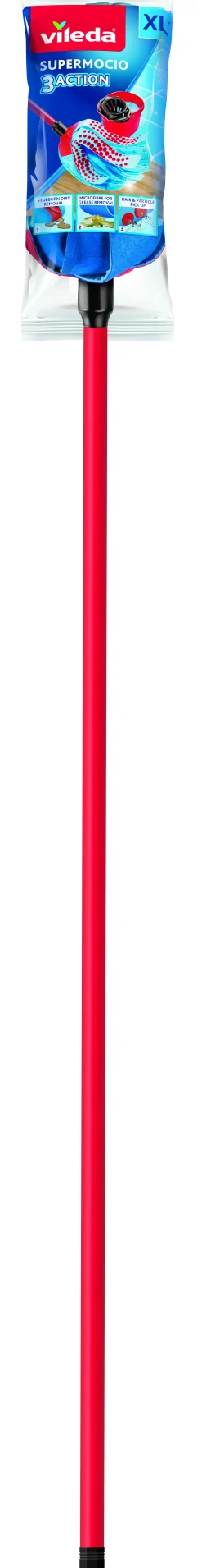 Brico Vileda Super Mocio Triple Action 3D Telescopische Steel New