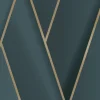 Vinylbehang Chevron 3D Groen-Goud-Brico Online