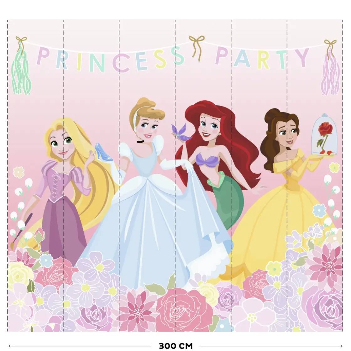 Vliesbehang Princess Party Mural-Brico