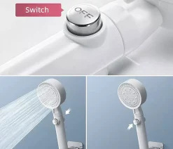 Brico Waterbesparende Douchekop Set - Chroom - 5 Straalstanden Online