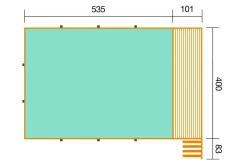 Weka Massief Houten Zwembad 595 Maat 2 Zand-Brico Clearance