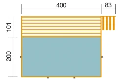 Weka Massief Houten Zwembad 595 Maat 1, Blauw/Mosica-Brico Online
