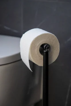 Brico Wenko Toiletrolhouder Met Reserverolhouder Zwart 21X55X17Cm Clearance