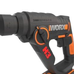 Brico Worx Accuboormachine + Boorhamer Combo Kit Wx927 20V (2 Accu'S) Hot