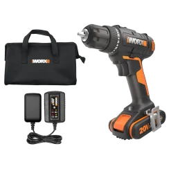 Brico Worx Accuboormachine + Boorhamer Combo Kit Wx927 20V (2 Accu'S) Hot