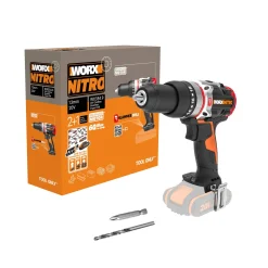 Brico Worx Accuboormachine Met Klopfunctie Wx354.9 20V (Zonder Accu) Discount