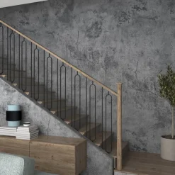 Zelfklevend Behang - Pvc - Betonlook - Cemento Grigio Scuro - 122Cmx10M-Brico Sale