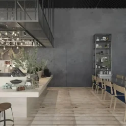 Zelfklevend Behang - Vinyl - Betonlook - Antraciet - Donker Grijs - Cemento Scuro - 122Cmx10M-Brico Online