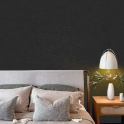 Zelfklevend Behang - Vinyl - Zwart Structuur - Graffiato - 122Cmx10M-Brico Discount