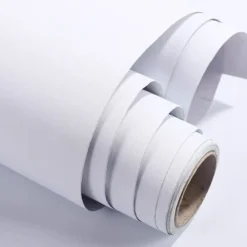 Zelfklevend Behang - Vinyl - Wit - Bianco Solido - 122Cmx10M-Brico Outlet