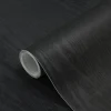 Zelfklevend Behang - Vinyl - Zwart - Zwart Houtlook - Houtlook - Legno Nero - 122Cmx10M-Brico Hot