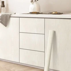 Zelfklevend Behang - Vinyl - Creme Houtlook - Houtlook - Legno Lucido - 122Cmx10M-Brico Outlet