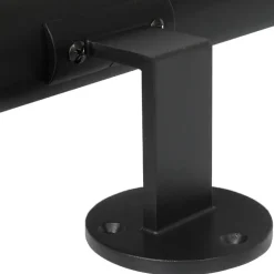 Zwarte Trapleuning 200 Cm + 2 Houders-Brico