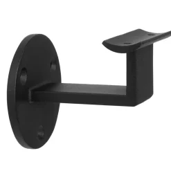 Zwarte Trapleuning 200 Cm + 2 Houders-Brico