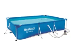 Zwembad Steel Pro Set Rechthoek 300X201X66Cm-Brico Discount